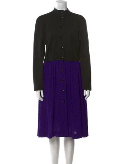 Pre-owned Pierre Balmain Vintage Midi Length Dress In Multi
