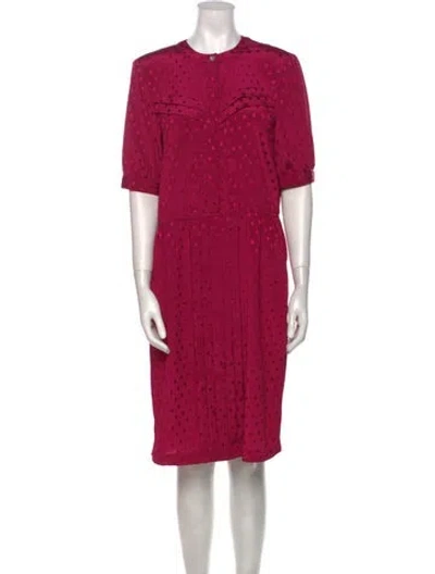 Pre-owned Pierre Balmain Vintage Midi Length Dress In Pink