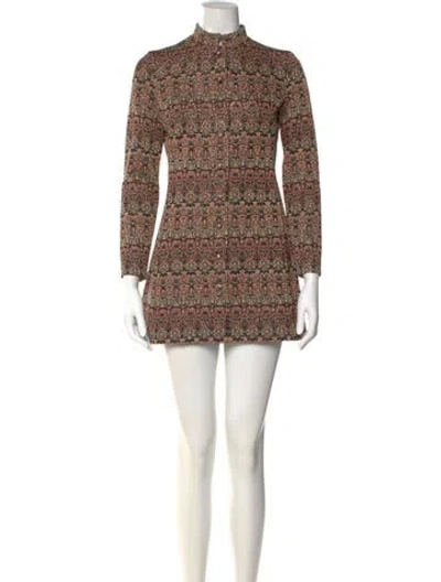 Pre-owned Pierre Balmain Vintage Mini Dress In Orange