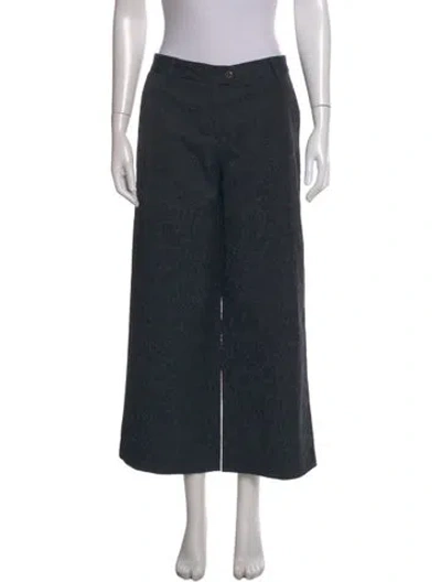 Pre-owned Pierre Balmain Wide Leg Pants In Gray