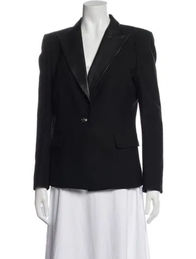 Pre-owned Pierre Balmain Wool Blazer In Black