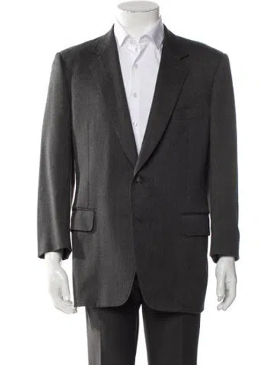 Pre-owned Pierre Balmain Wool Coat In Gray