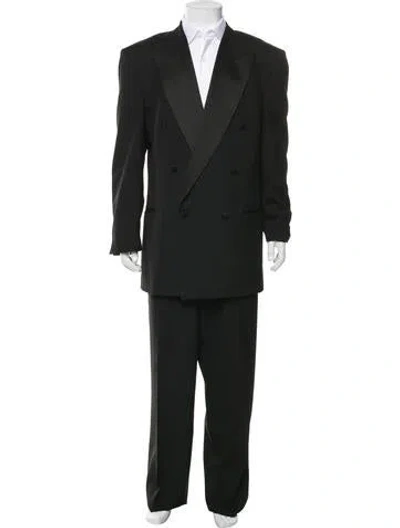 Pre-owned Pierre Balmain Wool Two-piece Suit In Black