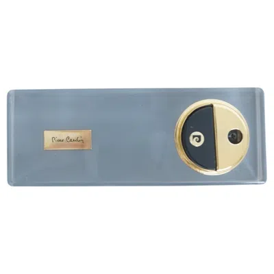 Pre-owned Pierre Cardin 1960s  Acrylic Coffee Table Lighter Signed In Gray