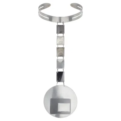 Pre-owned Pierre Cardin 1969  Haute Couture Silver Collar Necklace In Multiple