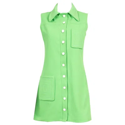 Pre-owned Pierre Cardin 1970  Green Mini Dress