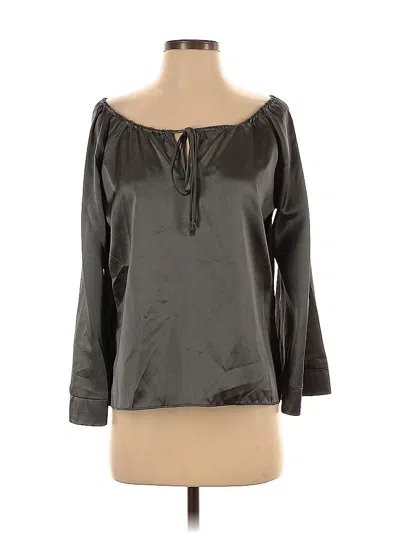 Pre-owned Pierre Cardin 3/4 Sleeve Blouse In Gray