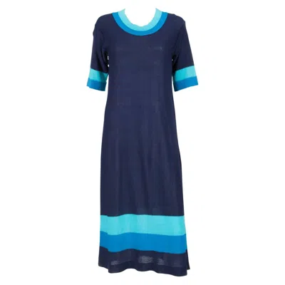 Pre-owned Pierre Cardin Blue Long Dress