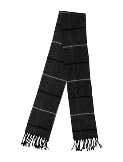 Pre-owned Pierre Cardin Bogdan Acrylic Scarf In Gray