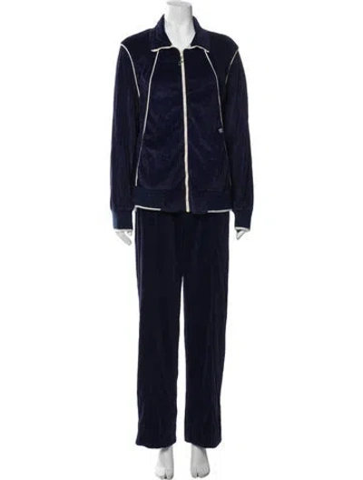 Pre-owned Pierre Cardin Camel Hair Tracksuit In Blue