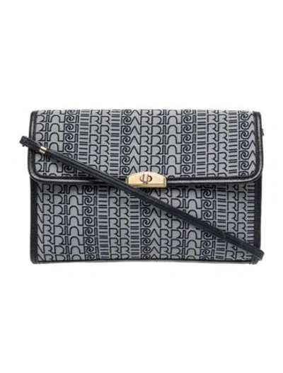 Pre-owned Pierre Cardin Canvas Shoulder Bag In Blue