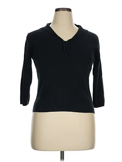 Pre-owned Pierre Cardin Cardigan Sweater In Black