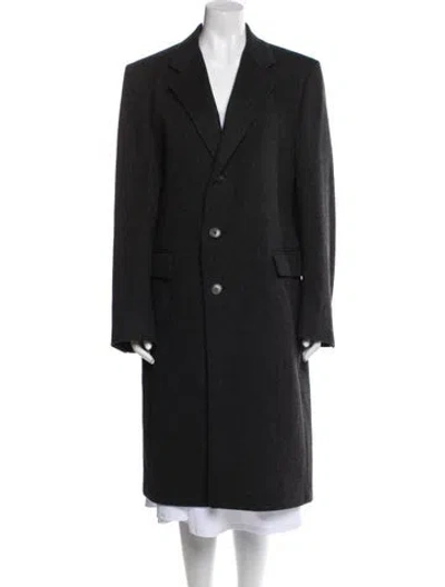 Pre-owned Pierre Cardin Cashmere Peacoat In Black