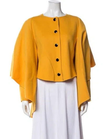 Pre-owned Pierre Cardin Coat In Yellow
