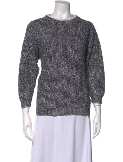 Pre-owned Pierre Cardin Crew Neck Sweater In Grey