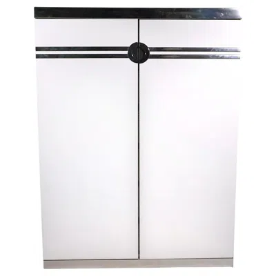 Pre-owned Pierre Cardin Dillingham Armoire Wardrobe C. 1970's In Gray