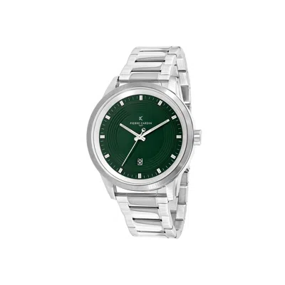 Pierre Cardin Gray Stainless Steel Dress Watch In Silver