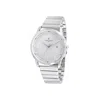Pierre Cardin Gray Stainless Steel Dress Watch In Silver