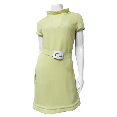 Pre-owned Pierre Cardin Iconic 1960s Dress In Sand