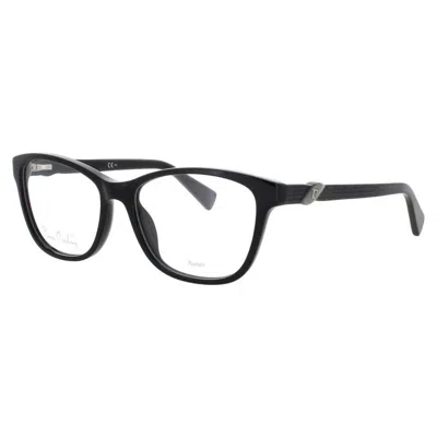 Pierre Cardin Ladies Black Rectangular Eyeglass Frames Pc8428dcm53