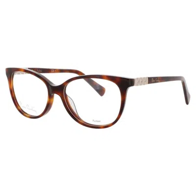Pierre Cardin Ladies Gold Tone Rectangular Eyeglass Frames Pc8433kge53