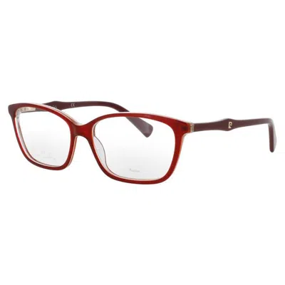 Pierre Cardin Ladies Red Rectangular Eyeglass Frames Pc839401vi55