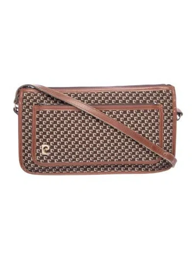 Pre-owned Pierre Cardin Leather Shoulder Bag In Brown