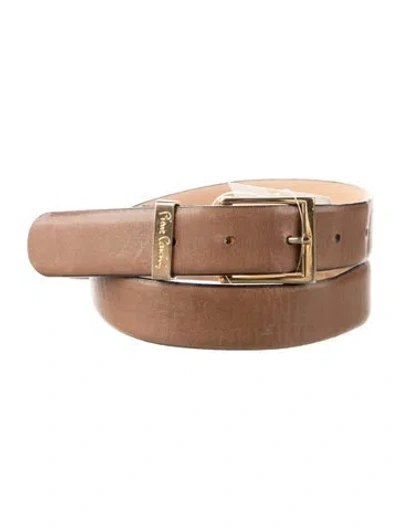 Pre-owned Pierre Cardin Leather Waist Belt In Brown