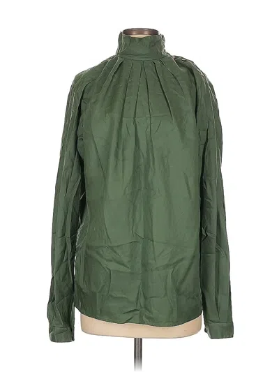 Pre-owned Pierre Cardin Long Sleeve Blouse In Green