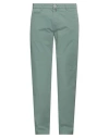 Pierre Cardin Man Pants Green Size 33w-32l Cotton, Elastane In Green