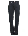 Pierre Cardin Man Pants Midnight Blue Size 31w-34l Polyester, Viscose, Cotton, Elastane