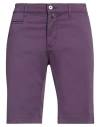 Pierre Cardin Man Shorts & Bermuda Shorts Purple Size 32 Cotton, Elastane