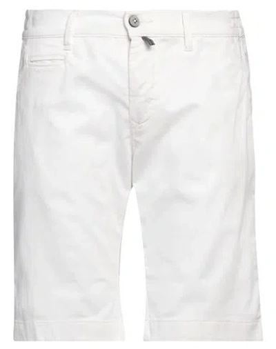 Pierre Cardin Man Shorts & Bermuda Shorts White Size 30 Cotton, Elastane