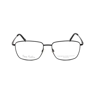 Pierre Cardin Men's Black Rectangular Eyeglass Frames P.c. 6868