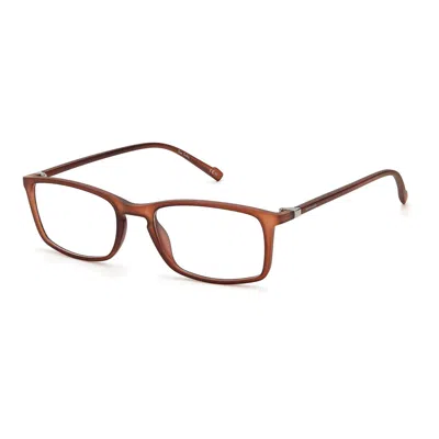 Pierre Cardin Men' Spectacle Frame  P.c.-6239-yz4  55 Mm Gbby2 In Brown