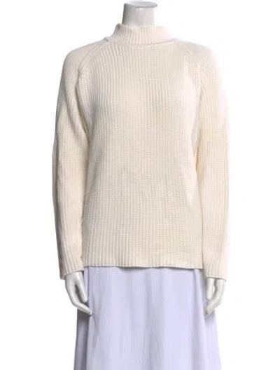 Pre-owned Pierre Cardin Mock Neck Sweater In Neutral