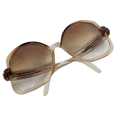 Pre-owned Pierre Cardin Mod Logo Sunglasses In Brown