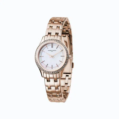 Pierre Cardin Multicolor Stainless Steel Dress Watch In Gold
