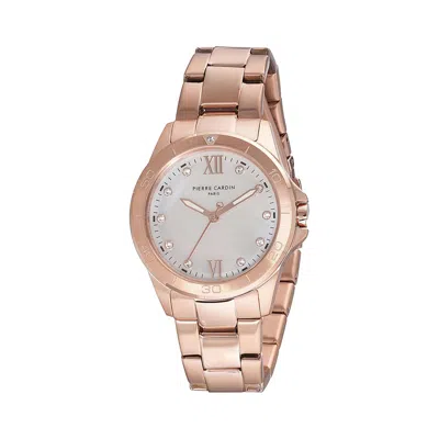 Pierre Cardin Multicolor Stainless Steel Dress Watch In Gold