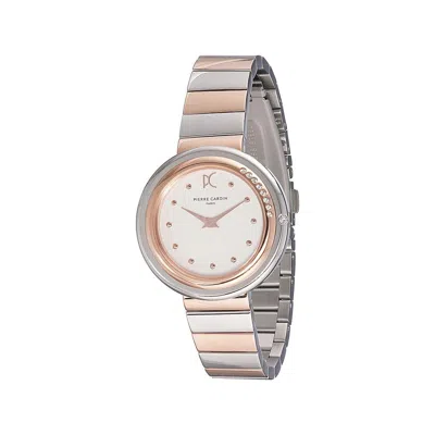 Pierre Cardin Multicolor Stainless Steel Dress Watch In Gold