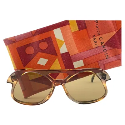 Pre-owned Pierre Cardin New Vintage  C27 Ultra Rare Medium 1960's Sunglasses In Brown