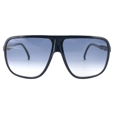 Pre-owned Pierre Cardin New Vintage  Dark Blue Oversized Cavalier 1970's Sunglasses