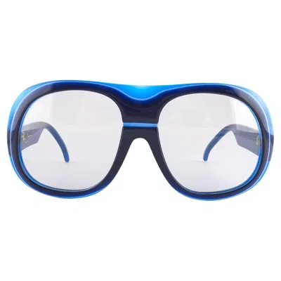 Pre-owned Pierre Cardin New Vintage  Oversized Blue Lens 1970's Sunglasses