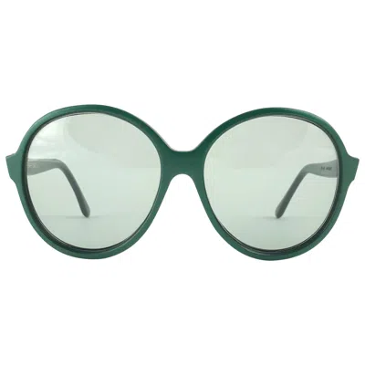 Pre-owned Pierre Cardin New Vintage Rare  Dark Green Oversized 1960's Sunglasses