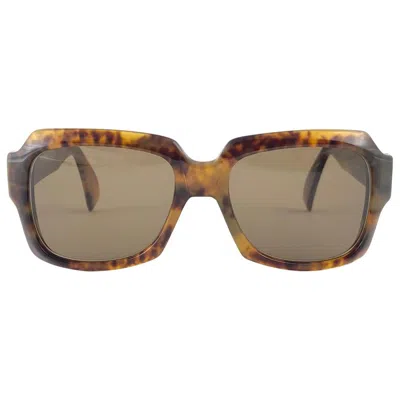 Pre-owned Pierre Cardin New Vintage Zollitsch 249 418 Robust Oversized Frame Brown Lens 1970 Sunglasses