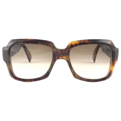Pre-owned Pierre Cardin New Vintage Zollitsch 249 418 Robust Oversized Frame Brown Lens 1970 Sunglasses