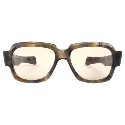 Pre-owned Pierre Cardin New Vintage Zollitsch Mod 217 Robust Oversized Frame Brown Lens 1970 Sunglasses