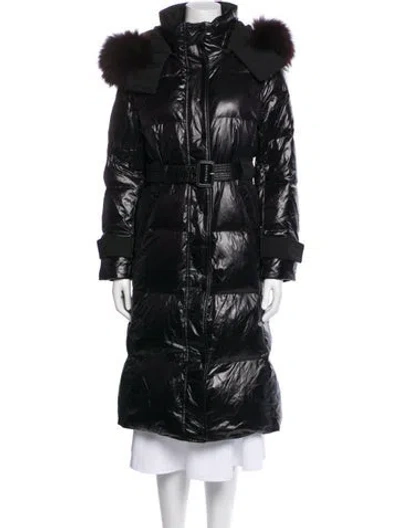 Pre-owned Pierre Cardin Parka In Black