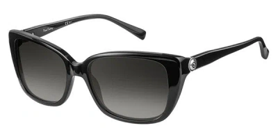 Pierre Cardin P.c. 8456/s 807/9o Women's Sunglasses Black Size 55