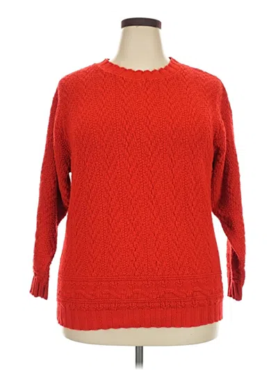 Pre-owned Pierre Cardin Pullover Sweater In Red